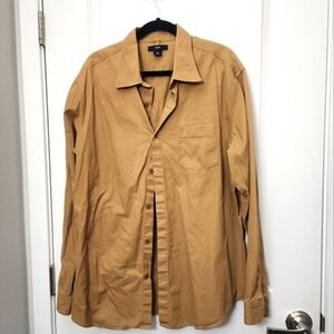 3/$25 GAP Men's Tan Cotton Button Down Shirt Size.xlarge